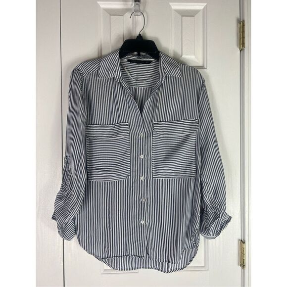 Zara Woman Button Up Blouse Size XS - Picture 1 of 3